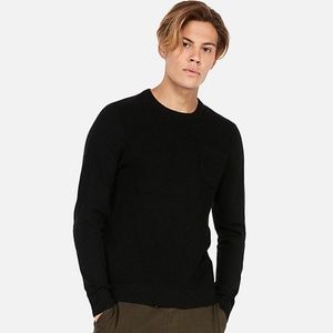 Express Textured Crew Neck Sweater